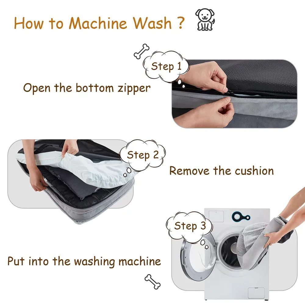 Cozy waterproof pet bed for dogs