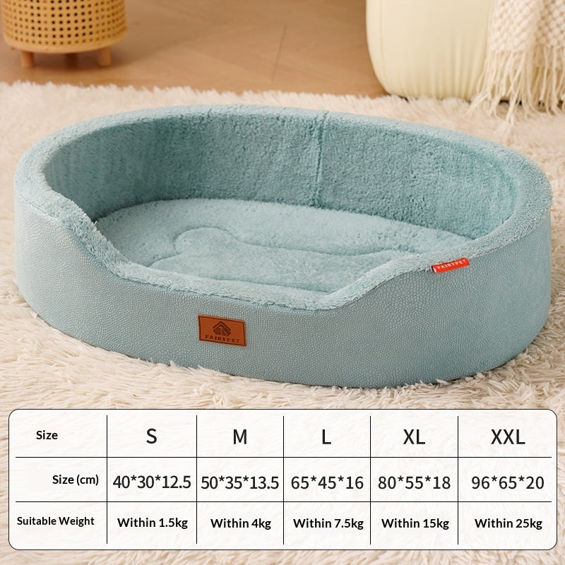 Premium indoor dog bed with washable removable liner