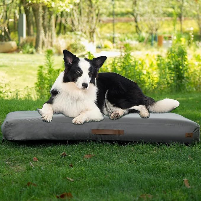 Outdoor waterproof dog bed for camping adventures